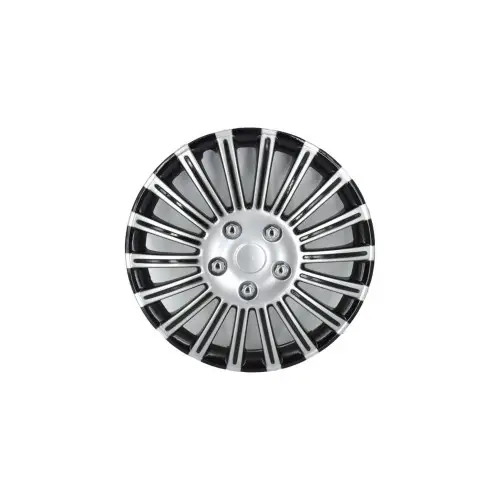 Set 4 capace roți 15 inch negru/argintiu, ABS rezistent, prindere sigură G-507 Cel mai bun preț