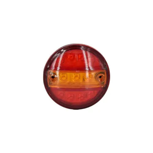 Chilipir Lampa LED rotunda pentru remorca 12V, stop frana/pozitie/semnalizare, rosu-galben, L0044