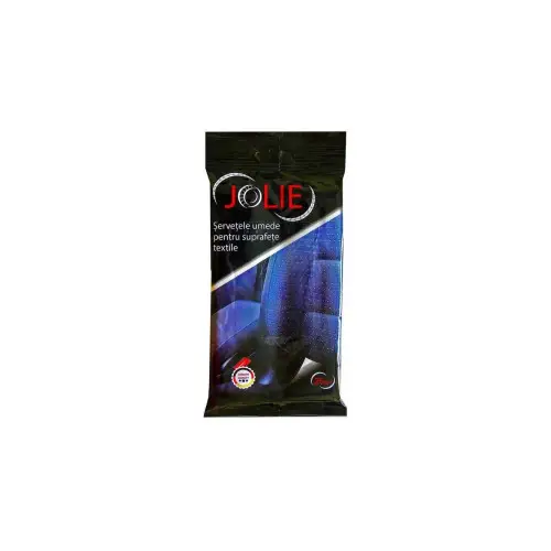 Calitate înaltă Șervețele umede auto pentru curățarea suprafețelor textile Jolie, cod 957