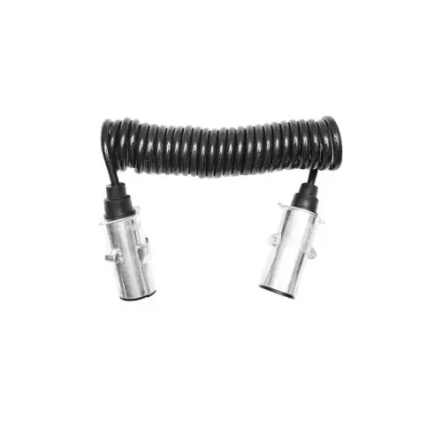 Cablu spiral electric 7 pini, 2,6 m, tata-tata pentru remorcă/camion Breckner Calitate înaltă