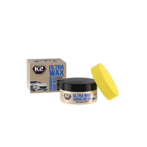 Cumpărături sigure Ceară auto K2 Ultra Wax cu Carnauba, 250 g – luciu și protecție pentru caroserie