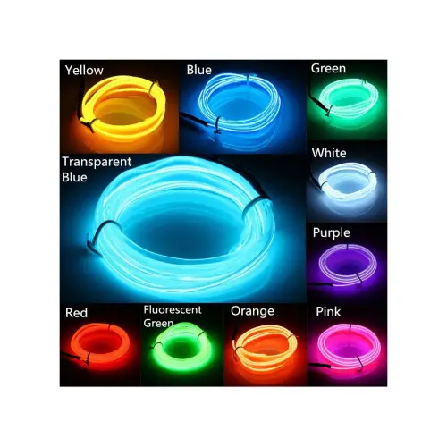 Fir neon auto Premium 12V, 2 m, pentru iluminare ambient interior (ELW-2M) Reducere