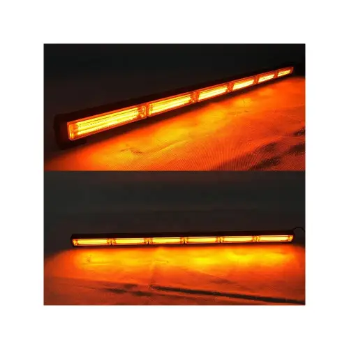 Proiector stroboscopic LED COB galben, 7 module, 12–24V pentru vehicule Plată securizată