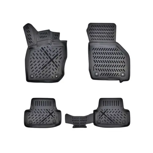 Retur gratuit Set covorașe auto cauciuc tip tăviță pentru Audi A3 8Y (2021+), negru