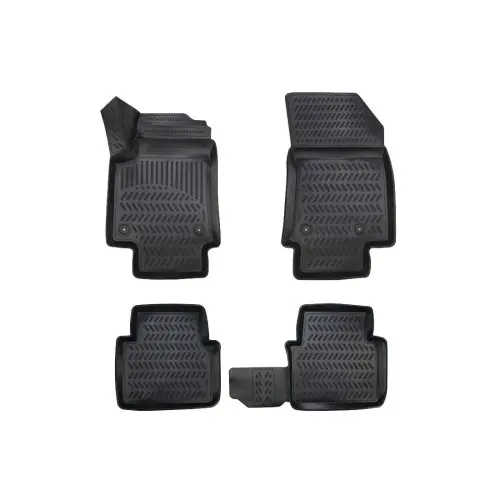 Set covorase cauciuc tip tavita pentru Citroen C3 Aircross 2017+ (4 buc) negru, A80-X177 Promoție
