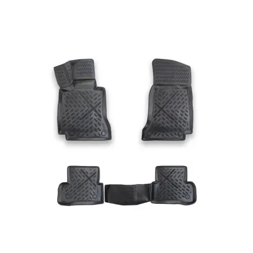 Covoare cauciuc tip tavita pentru Mercedes Clasa C W205 (2014–2020), set 4 buc Preferatul clienților