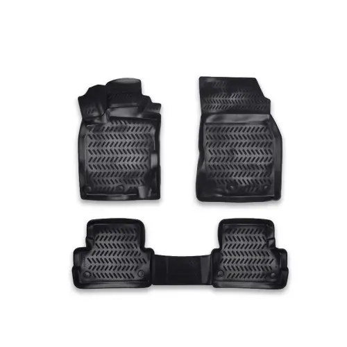 Cumpărături sigure Set covoare cauciuc tip tavita pentru Nissan Qashqai I (2007–2014), 4 piese