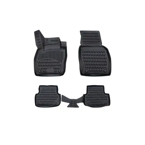 Covoare auto tip tavita TPE pentru Volkswagen Polo VI (2018+) set 4 buc Calitate înaltă