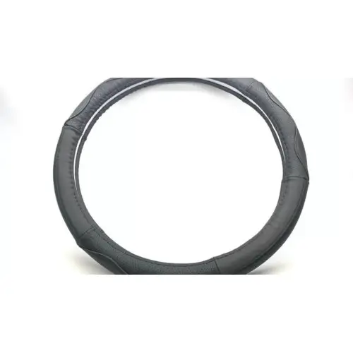 Cumpără online Husă volan din piele premium neagră, universală 37–39 cm