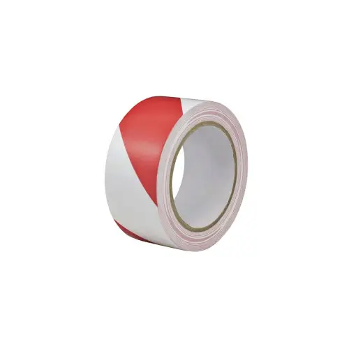 Bandă reflectorizantă alb-roșu autoadezivă din PVC, 4 cm x 23 m Reducere