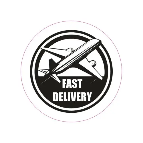 Abțibild „Fast Delivery” din autocolant Oracal, 19,5 cm – TAG 002/T4 Cel mai vândut
