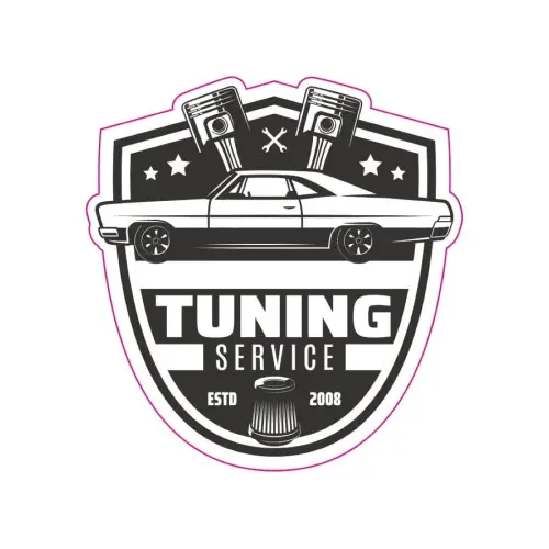 Abțibild TAG Retro Tuning Service din ORACAL, 13 cm – Cod TAG 019/T2 Plată sigură