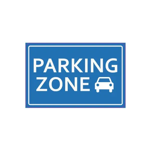 Preț redus Abțibild semnalizare „Parking Zone” 17 cm, autocolant Oracal TAG 028/T2