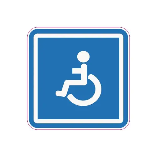 Premium Abțibild „Parcare rezervată persoanelor cu dizabilități” 12 cm, ORACAL, TAG 027/T2