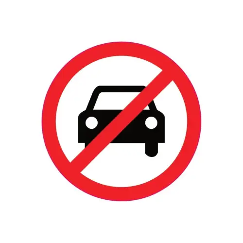 Expediere rapidă Autocolant „Parcare interzisă” din Oracal, 9.5 cm, TAG 029/T2