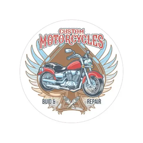 Reducere Autocolant motocicletă „Custom Motorcycles” ORACAL, 15 cm (TAG 035/T2)