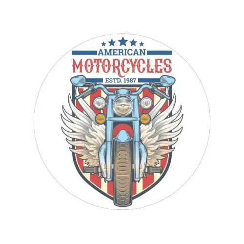 Abtibild American Motorcycles din vinil Oracal, 15 cm, TAG 038/T2 Reducere de preț