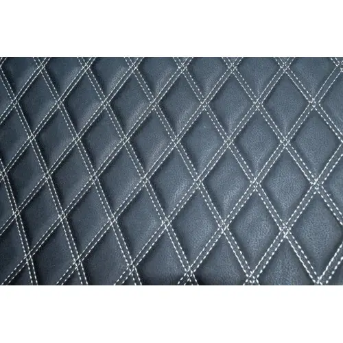 Preferatul clienților Material pentru covorașe auto romb negru cu cusătură bej, antiderapant COV02NB