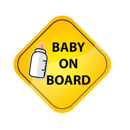 Abțibild auto „Baby on Board” reflectorizant, 15 cm, Oracal TAG 049/T3 Cel mai bun preț