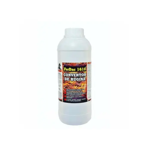 Convertor de rugină profesional Ferdac 1610, 1L, soluție antirugină pentru metal și auto Retur gratuit