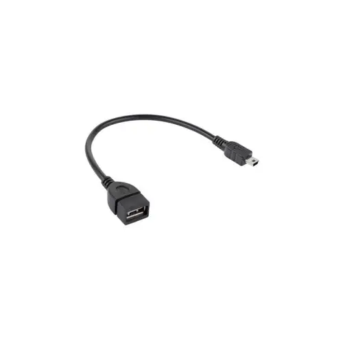 Lichidare de stoc Cablu OTG USB mama la mini USB tata, 20 cm, pentru conectare periferice