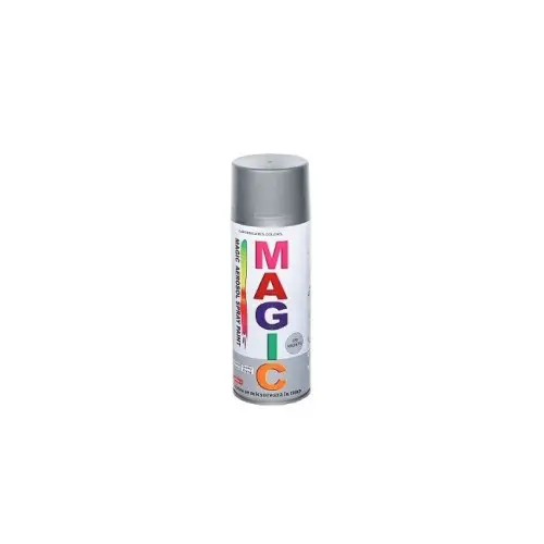 Spray vopsea crom argintiu Magic 450 ml, aderență excelentă (Cod 036) Livrare gratuită