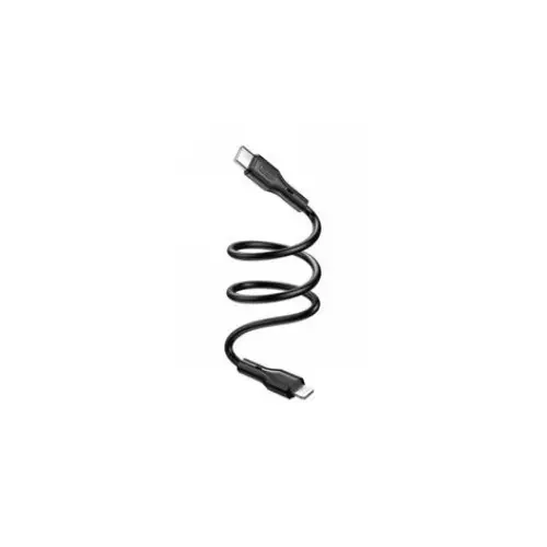 Super ofertă Cablu Type-C la Lightning 27W Quick Charge pentru iPhone, negru XO-NBQ231A