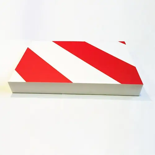Plată sigură Panou protecție perete pentru parcare 10x50x1,5 cm, spumă cu bandă reflectorizantă