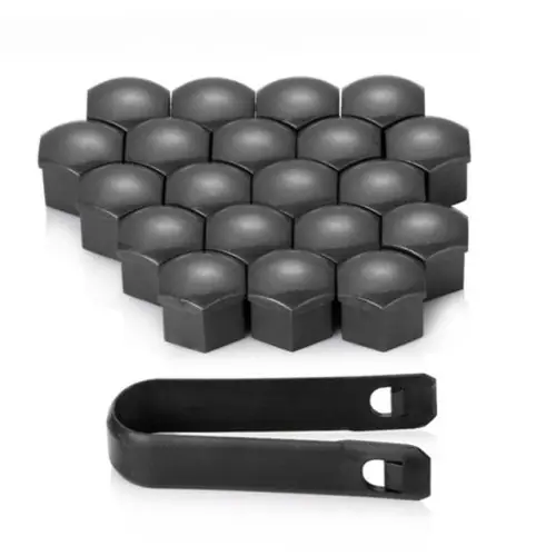 Preț mic Set capace prezoane 19 mm gri cu cheie, 20 bucăți (OEM, cod 15609-19G)