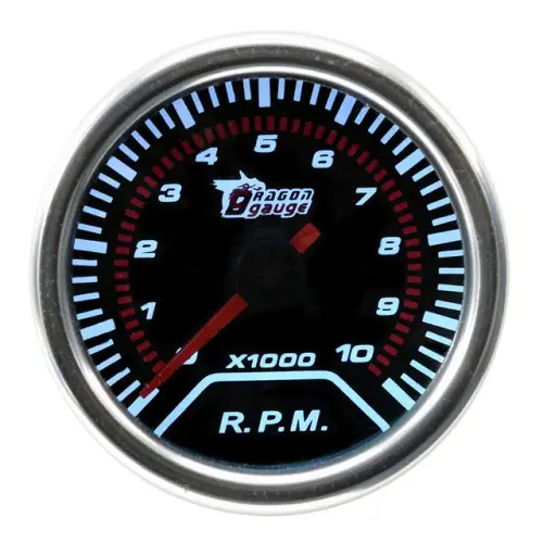 Turometru universal pentru bord 52 mm, LED alb cu ac rosu, 12V (HAO-RPM1) Mai ieftin