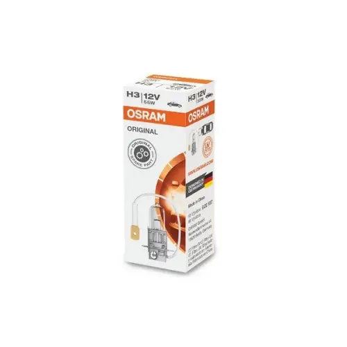 Bec halogen H3 Osram 12V 55W (PK22s), 3900K, 1650 lm – cod 64151 Nu rata