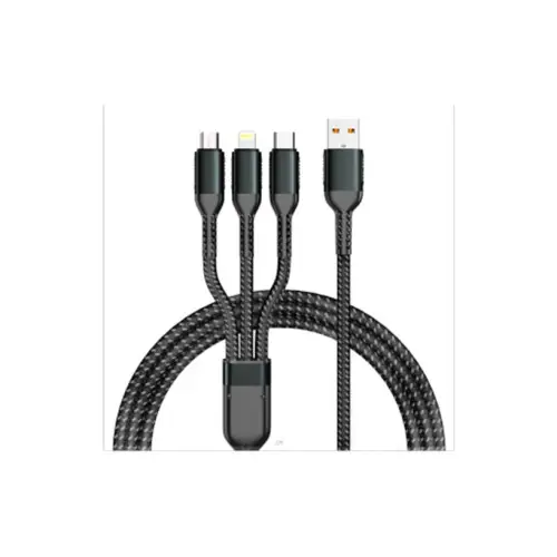 Cablu 3in1 USB 100W Premium cu Quick Charge pentru telefon și tabletă, C91 Doar azi