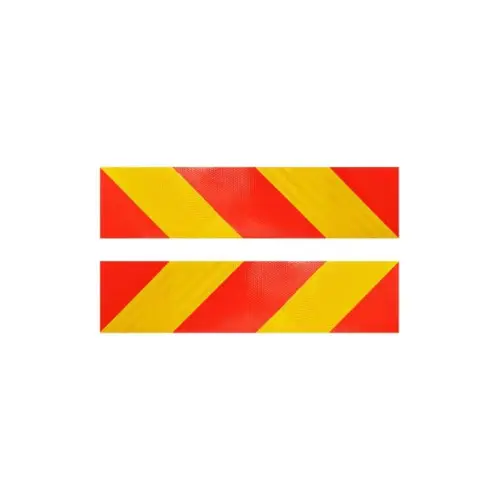 Autocolant reflectorizant galben-roșu 56x13,5 cm pentru vizibilitate sporită AN102 Mai ieftin
