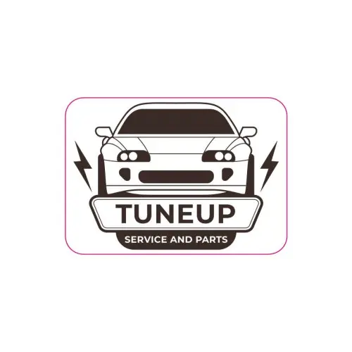 Abțibild auto TUNEUP 8,5 x 8,5 cm din vinil ORACAL, rezistent la exterior Cumpără online