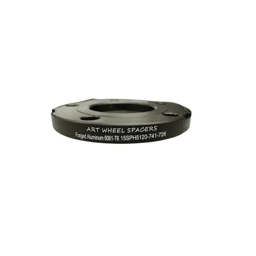 Ultima șansă Distantier jante auto 5x120, 15 mm, negru, centrare 74.1–72.6, aluminiu 6061-T6