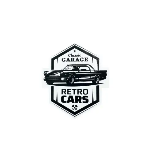 Abțibild decorativ Retro Cars, 13 cm, autocolant ORACAL, model TAG 037/T2 Ofertă de sezon