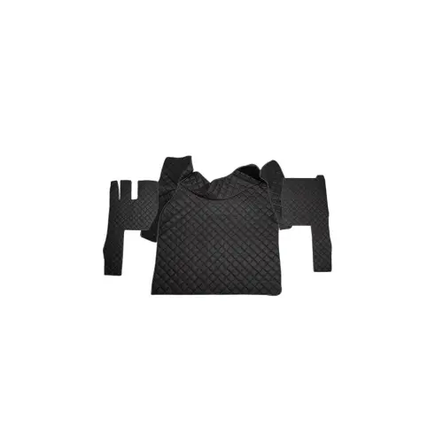 Cumpără acum Covor auto din imitatie piele pentru Volvo FH4, cabina completa, negru-rosu