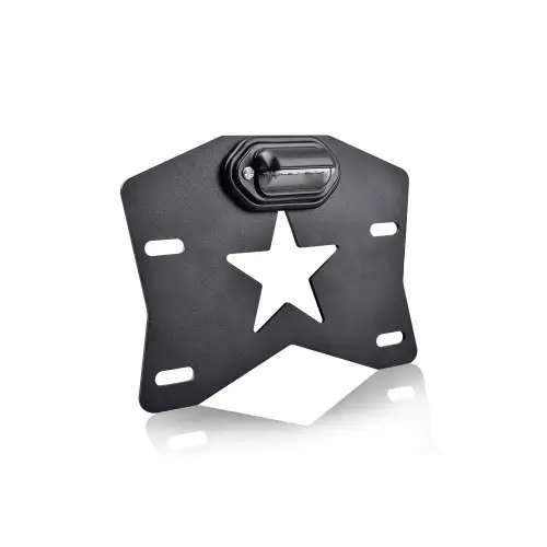 Suport număr înmatriculare ATV/UTV 12V cu lampă LED, compatibil Maverick – RZR-064 Lichidare de stoc