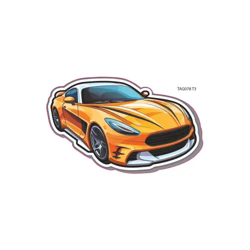 Transport gratuit Abtibild decorativ cu mașină, autocolant Oracal 15 x 9,5 cm (TAG 078/T3)