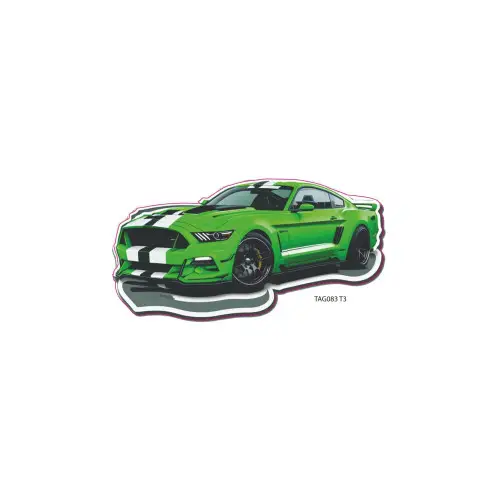 Transport gratuit Abțibild mașină de curse verde 15x9,5 cm, autocolant Oracal (TAG 083/T3)