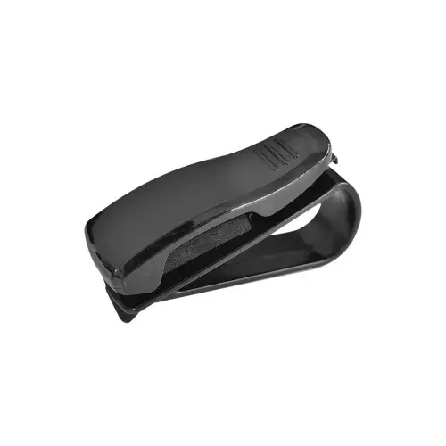 Calitate înaltă Suport auto pentru ochelari pe parasolar, cu clips carduri și rotire 180° (YQ1808)