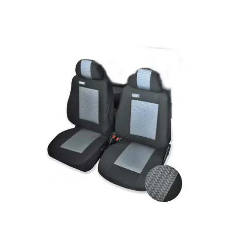 Discount Huse scaun camion MAN, set 2 piese, negru/gri FLEX, prindere cu cleme