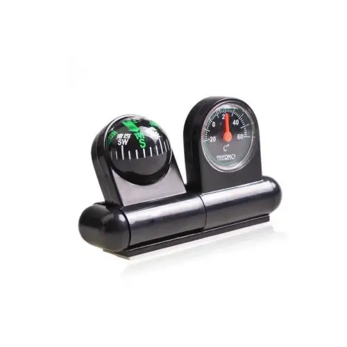 Reduceri Busolă auto cu termometru pentru interior, montaj pe bord, FS-1212