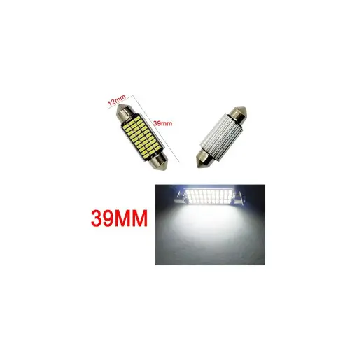 Cumpără online Set 2 becuri LED sofit 39mm 12V CANBUS, 30 SMD 3014, alb rece