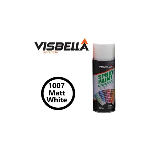 Spray vopsea Visbella alb mat 400 ml, uscare rapida si aderenta buna (1007) Cumpărături sigure