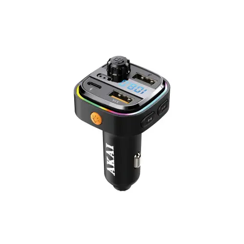 Cel mai bun preț Modulator FM Akai cu Bluetooth 5.3, handsfree si incarcare rapida USB/Type-C