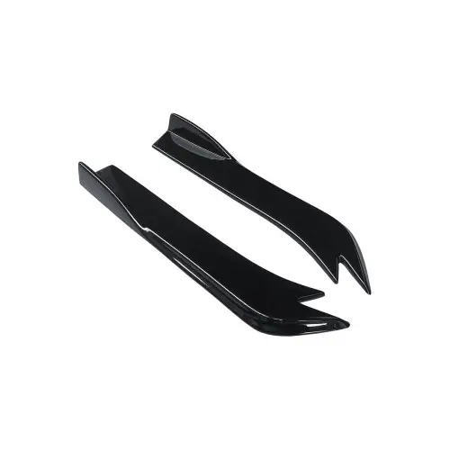 Reducere Set prelungiri colț bară spate, negru lucios, universal (UNIV-008)