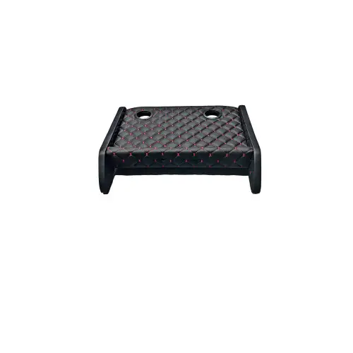 Lichidare de stoc Masă de bord cu 2 suporturi pahare, piele eco negru cu cusătură roșie, Sprinter W905 (2001–2006)