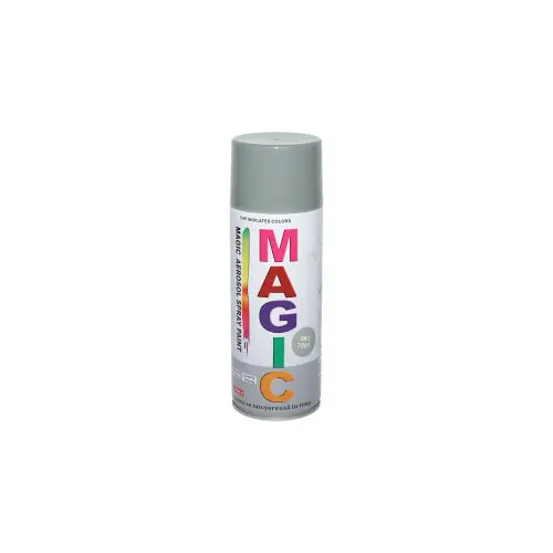 Cumpărături sigure Spray vopsea Magic gri 450 ml, uscare rapidă și acoperire uniformă (Cod 7001)