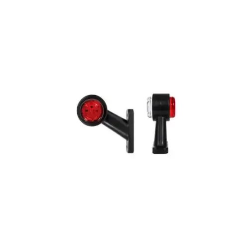 Plată sigură Lampă gabarit cu braț, 12 LED SMD alb-roșu, 12V/24V, certificare E9 (FR-0107)